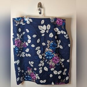 Ann Taylor Factory Floral Pencil Skirt